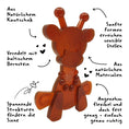 Bild in Galerie-Betrachter laden, Little Bamber die kleine Giraffe. Beißring in Giraffenform aus Naturkautschuk mit Bernstein